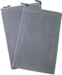 Cloth Dice Bag: Small Gray